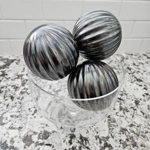 Pier 1 decorative orbs, set of 3